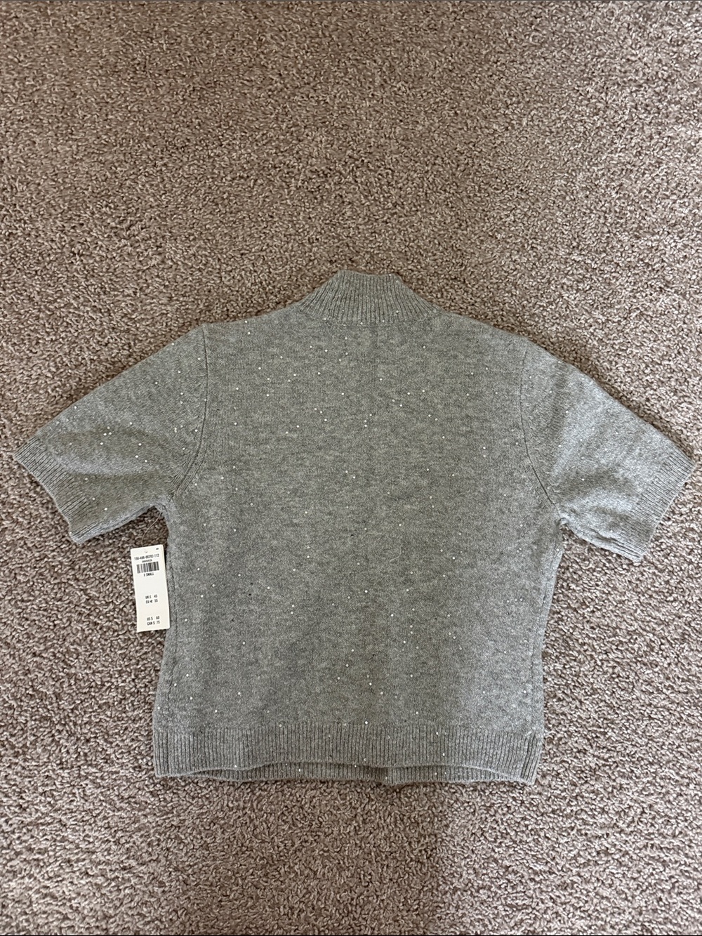 Abercrombie Sparkly Mockneck Sweater Tee - Picture 4 of 4